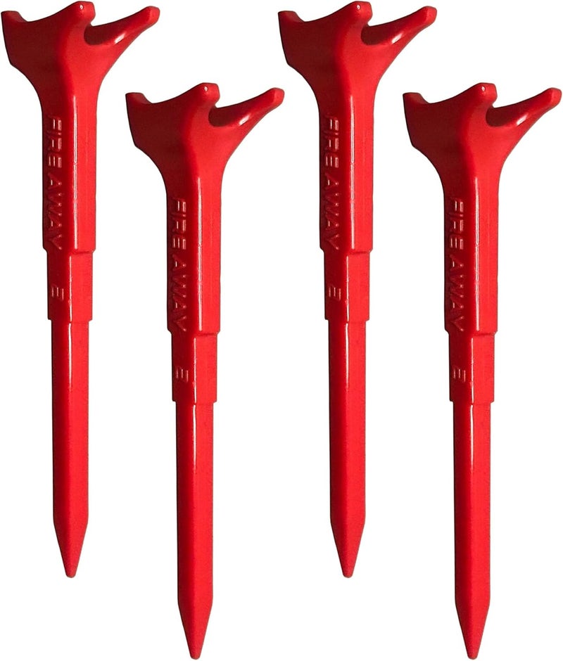 FIRE AWAY Premium Golf Tees, Reduced Ball Spin, Less Friction & Precision Height Markers for Perfect Trajectory, Made of Special Unbreakable Plastic Nylon Blend - Image 1